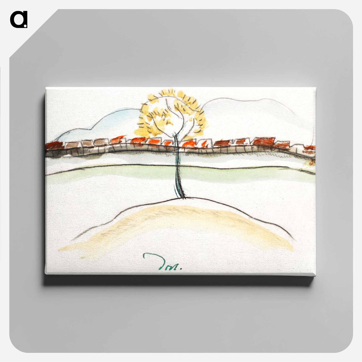 Fall Brook Railroad - アーサー ダヴ Canvas.