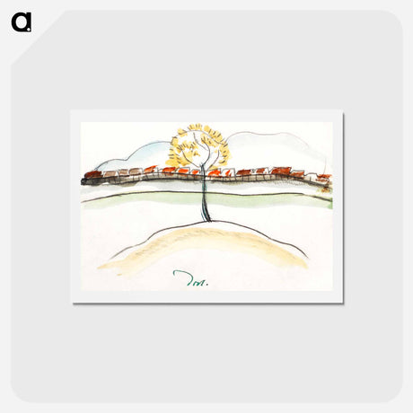 アートポストカード-Fall Brook Railroad - アーサー ダヴ Postcard.