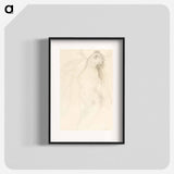 Naked woman in climax, vintage nude illustration - オーギュスト ロダン Poster.