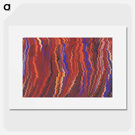 アートポスター-Glitch Pattern Background
 - 大英図書館 Poster.