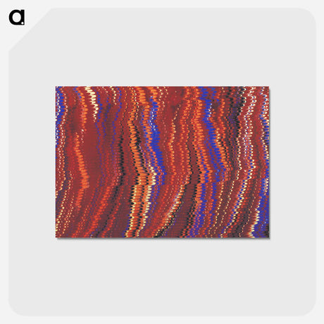 アートポストカード-Glitch Pattern Background
 - 大英図書館 Postcard.