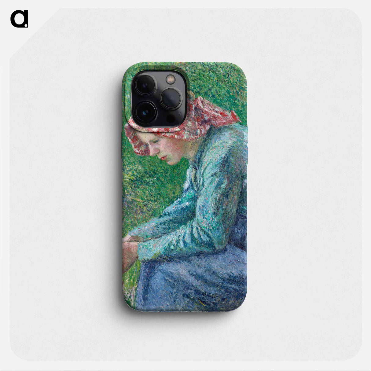 A Seated Peasant Woman - Camille Pissarro Phone Case.