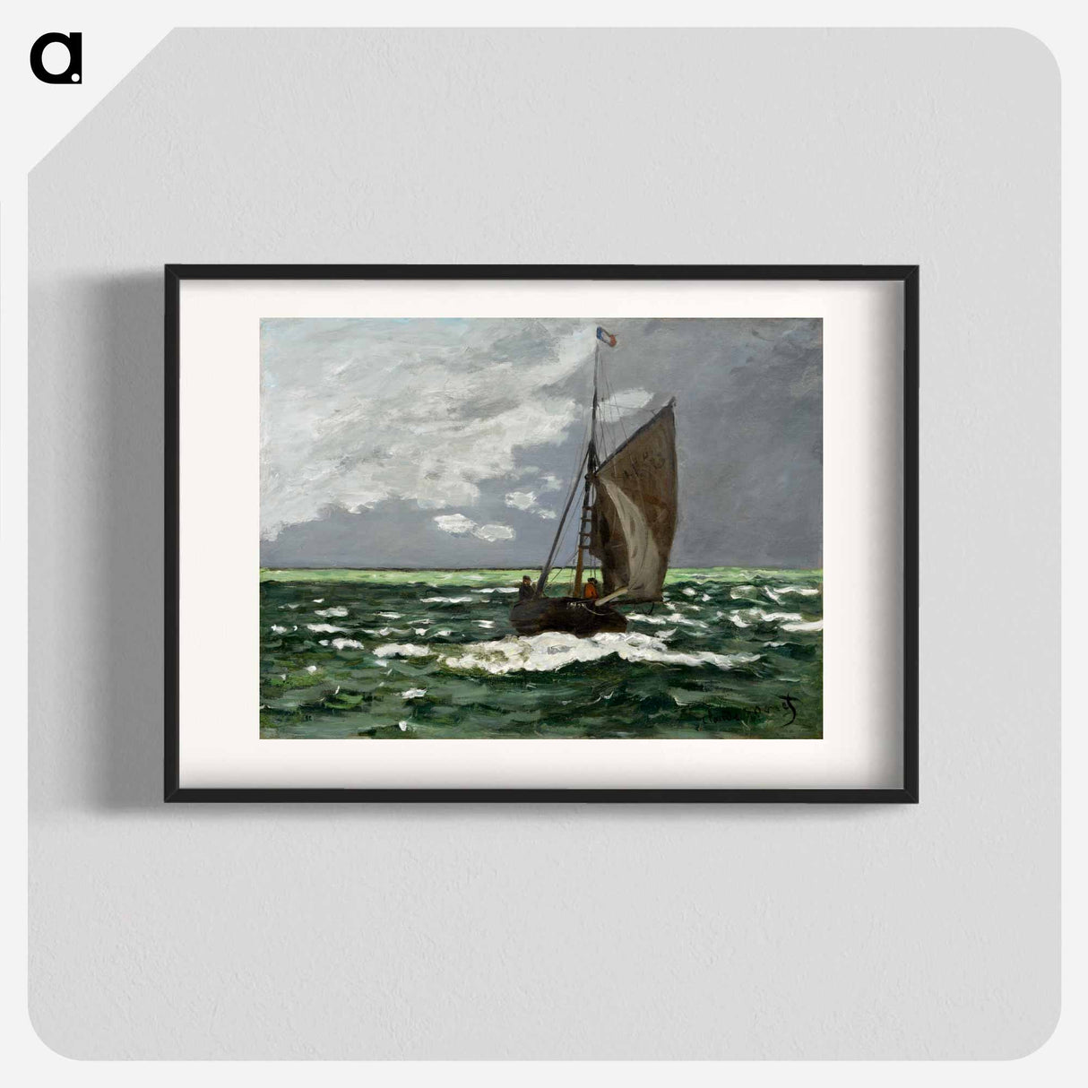 Seascape, Storm - Claude Monet Poster.