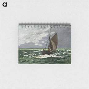 アートメモ帳-Seascape, Storm - クロード モネ Memo.