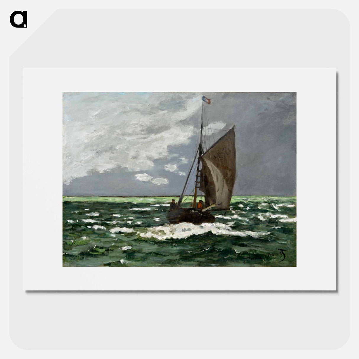 Seascape, Storm - Claude Monet Poster.