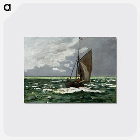 アートポストカード-Seascape, Storm - クロード モネ Postcard.