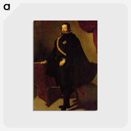 アートポストカード-Don Gaspde Guzman, Count of Olivares and Duke of San Lucla Mayor - ディエゴ ベラスケス Postcard.