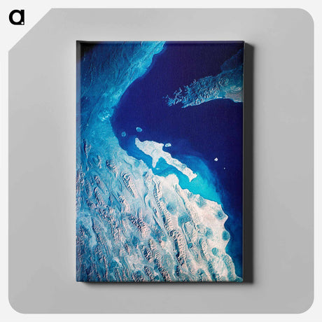 アートパネル-Iran, Trucial Coast, Oman, Zagros Mountains, and Qishm Island From Gemini-12
 - 上空からの地球 Canvas.
