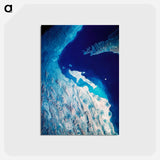 アートポストカード-Iran, Trucial Coast, Oman, Zagros Mountains, and Qishm Island From Gemini-12
 - 上空からの地球 Postcard.