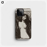 Madonna Liebendes Weib - Edvard Munch Phone Case.