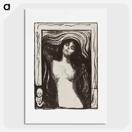 アートポスター-Madonna Liebendes Weib - エドヴァルド ムンク Poster.