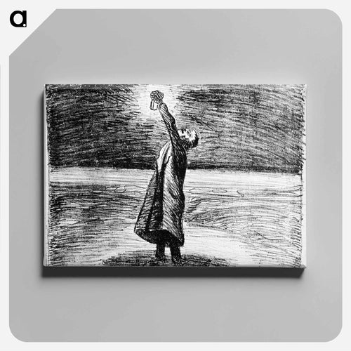 The lantern - Ernst Heinrich Barlach Canvas.