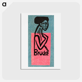 アートポストカード-Exhibition of the artist's group Bridge at the Artsalon Fritz Gurlitt - エルンスト ルートヴィヒ キルヒナー Postcard.