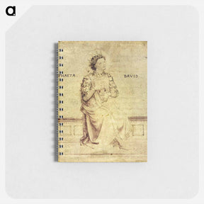 アートメモ帳-King David Playin a Psaltery - フラ アンジェリコ Memo.