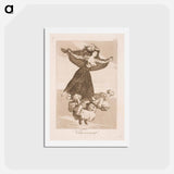 アートポストカード-They have flown away - フランシスコ デ ゴヤ Postcard.
