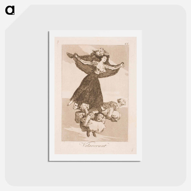 アートポストカード-They have flown away - フランシスコ デ ゴヤ Postcard.