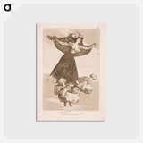 アートポストカード-They have flown away - フランシスコ デ ゴヤ Postcard.