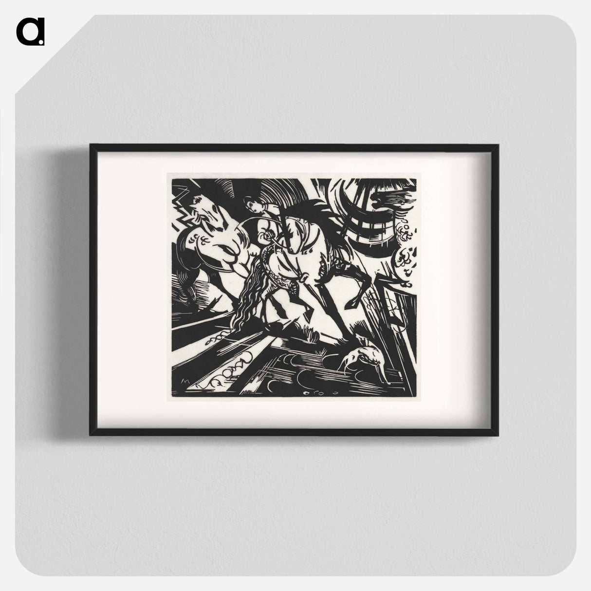 The Riding School - Franz Marc Poster.