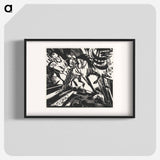 The Riding School - Franz Marc Poster.