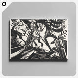 アートパネル-The Riding School - フランツ マルク Canvas.