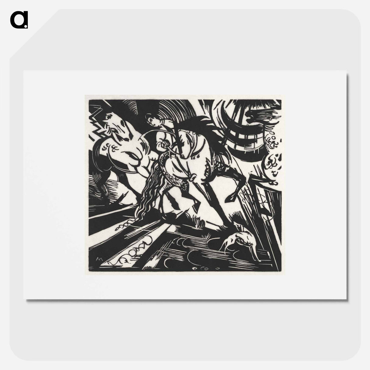 The Riding School - Franz Marc Poster.