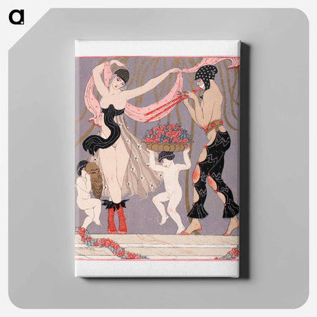 アートパネル-The dance of the flowers - ジョージ バービエ Canvas.