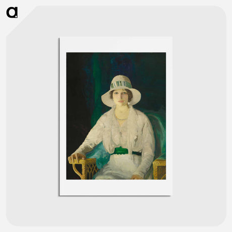 アートポストカード-Florence Sittenham Davey by George Bellows - ジョージ ベローズ Postcard.