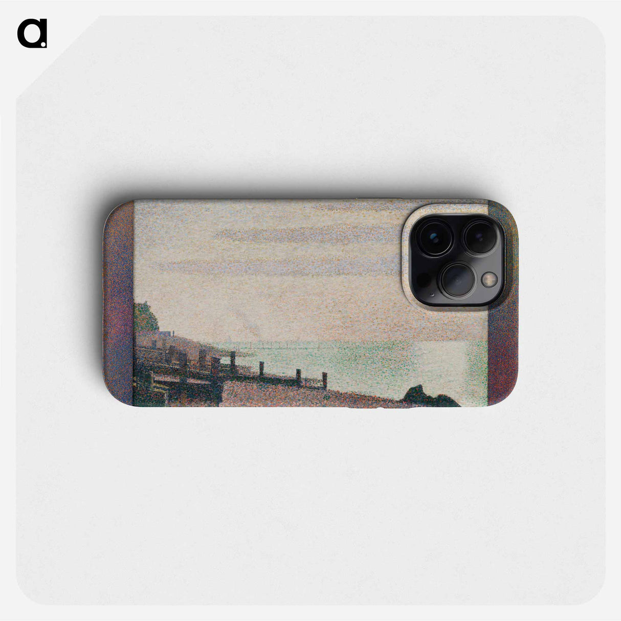 Honfleur, un soir, embouchure de la Seine - ジョルジュ スーラ Phone Case.