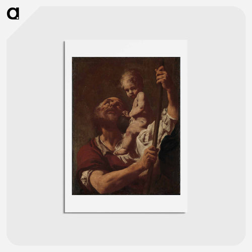 Saint Christopher Carrying the Infant Christ
 - ジョバンニ バティスタ ティエポロ Postcard.