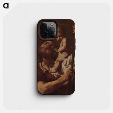 Saint Christopher Carrying the Infant Christ
 - ジョバンニ バティスタ ティエポロ Phone Case.