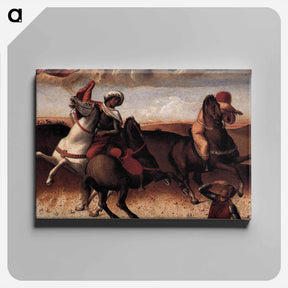 アートパネル-Pesaro Altarpiece (predella) - ジョヴァンニ ベッリーニ Canvas.