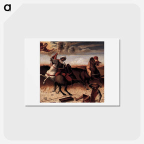 アートポストカード-Pesaro Altarpiece (predella) - ジョヴァンニ ベッリーニ Postcard.