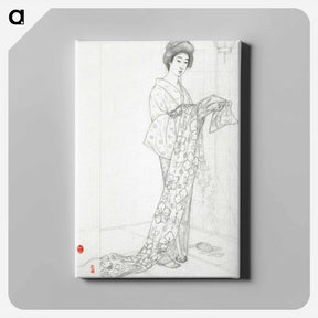 アートパネル-Girl in a Summer Kimono
 - 橋口 五葉 Canvas.
