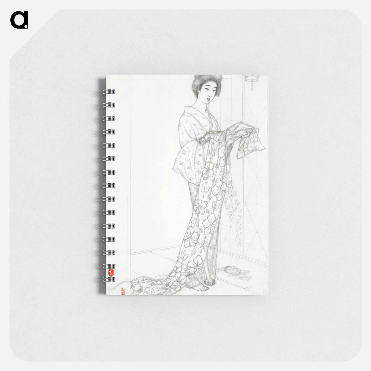 アートメモ帳-Girl in a Summer Kimono
 - 橋口 五葉 Memo.
