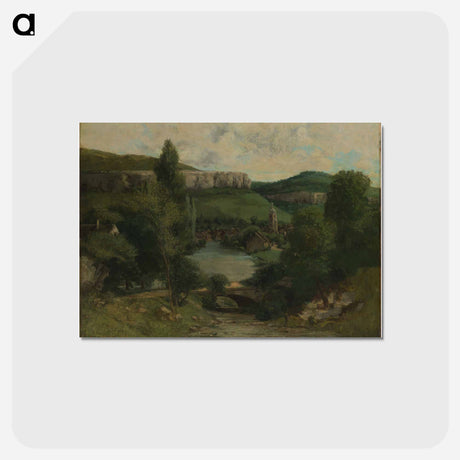 アートポストカード-イエロー - ギュスターヴ クールベ Postcard.