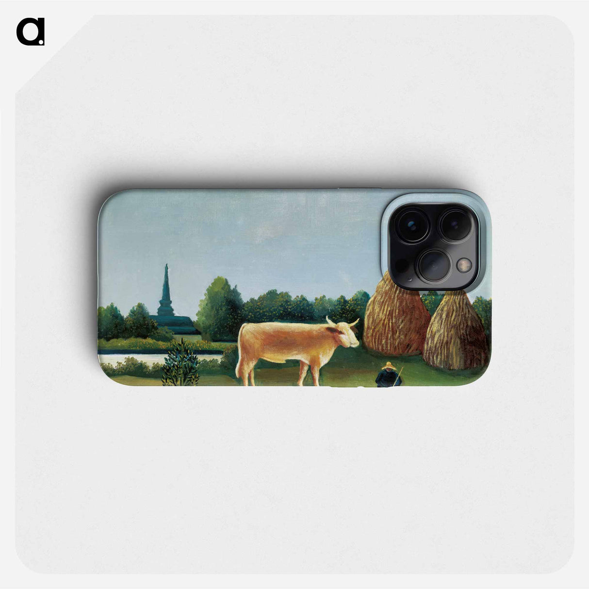 Scene in Bagneux on the Outskirts of Paris - アンリ ルソー Phone Case.