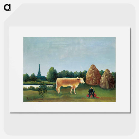 アートポスター-Scene in Bagneux on the Outskirts of Paris - アンリ ルソー Poster.