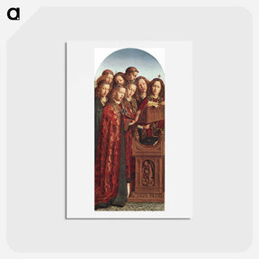 アートポストカード-The Ghent Altar (detail) - ヤン ファン エイク Postcard.