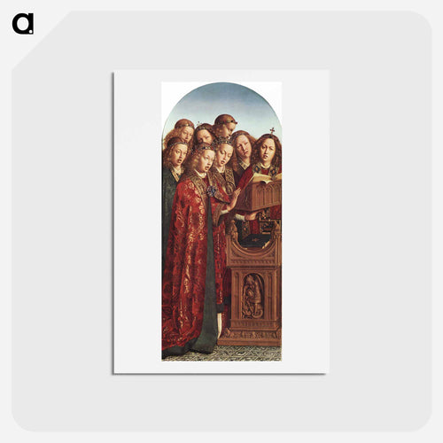 The Ghent Altar (detail) - ヤン ファン エイク Postcard.