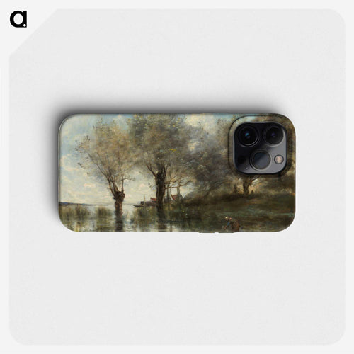 ピカルディの池 - ジャン バティスト カミーユ コロー Phone Case.