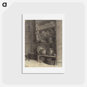 アートポストカード-The dresser in Gruchy - ジャン フランソワ ミレー Postcard.