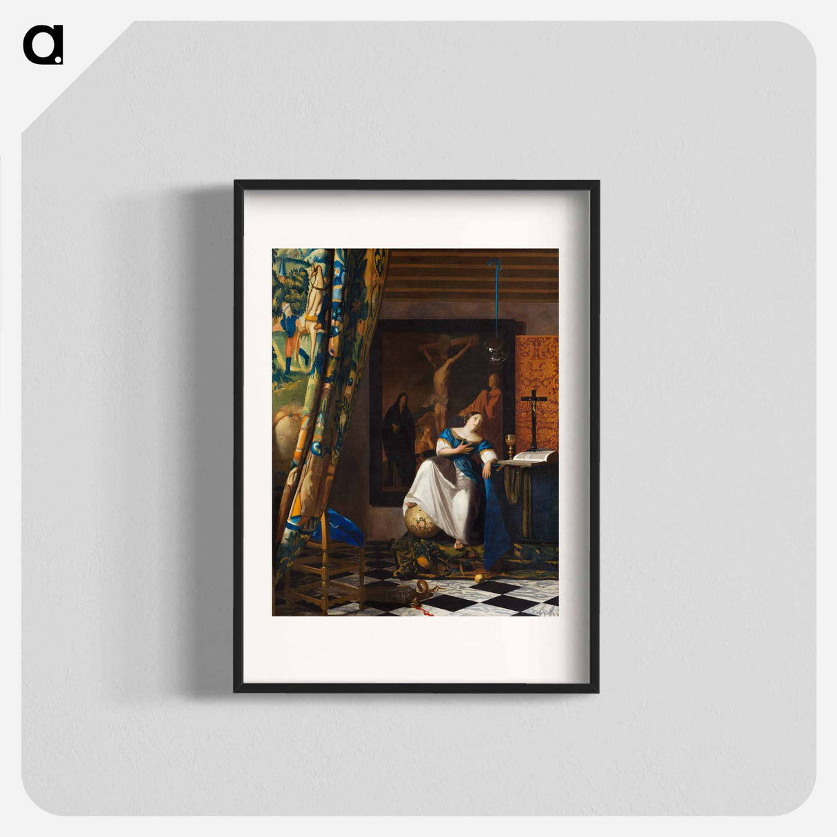 Allegory of the Catholic Faith - Johannes Vermeer Poster.