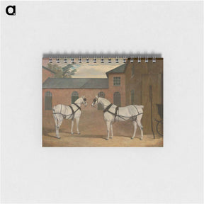 アートメモ帳-Grey Carriage Horses at Putteridge Bury
 - ジョン フレデリック ヘリング Memo.