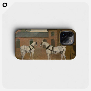 Grey Carriage Horses at Putteridge Bury
 - ジョン フレデリック ヘリング Phone Case.
