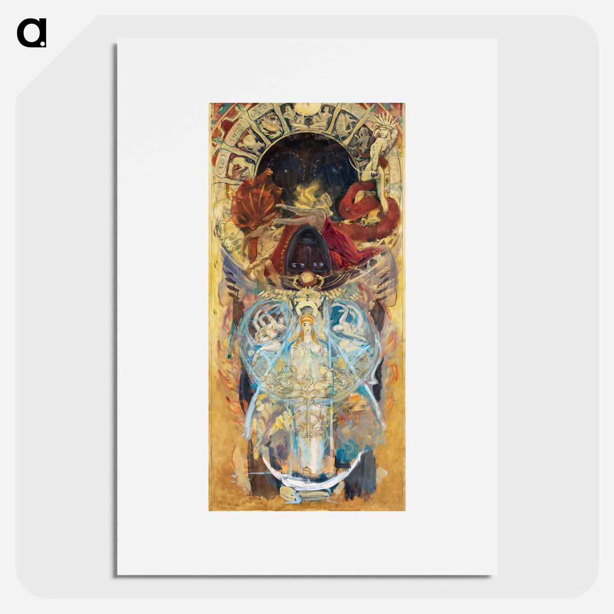 Study for the Boston Public Library Murals: Design for an Archway - ジョン シンガー サージェント Poster.
