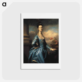 アートポストカード-Miss Elizabeth Ingram - ジョシュア レノルズ Postcard.