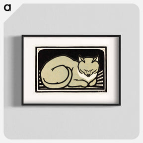 アートポスター-Sleeping Cat - ユリー デ フラーハ Poster.