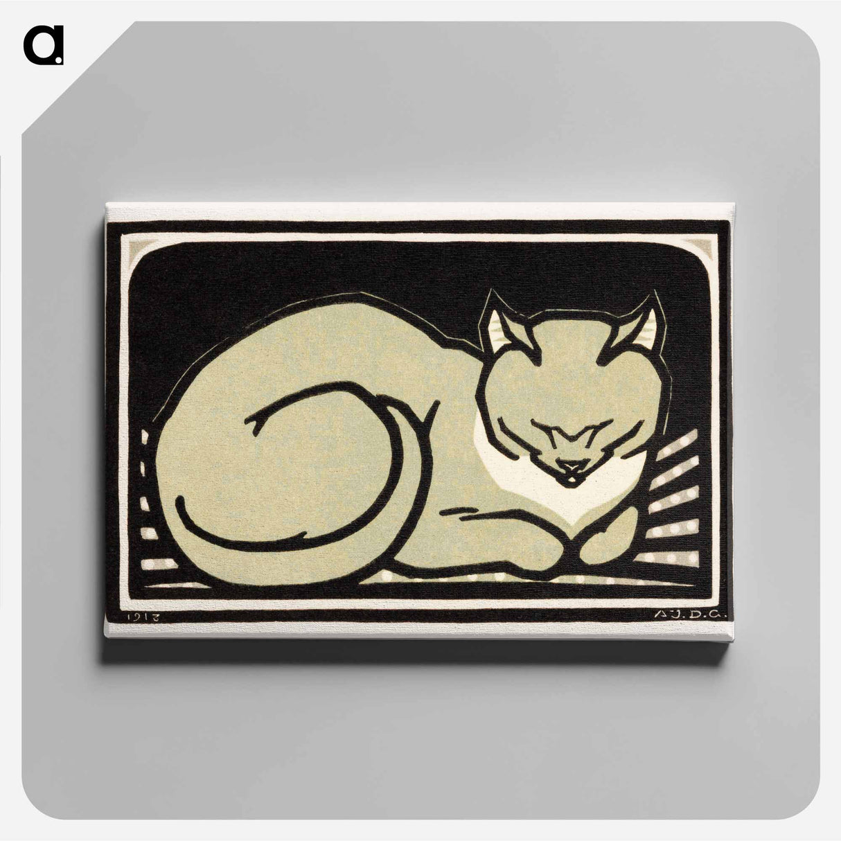 Sleeping Cat - Julie de Graag Canvas.