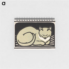 アートメモ帳-Sleeping Cat - ユリー デ フラーハ Memo.