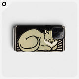 Sleeping Cat - Julie de Graag Phone Case.